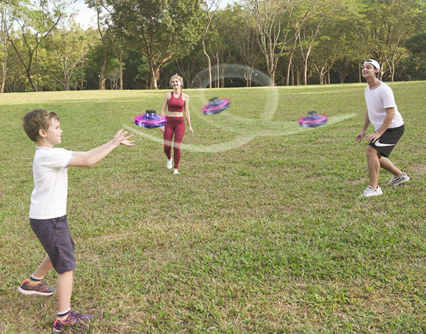 Fidget Spinner Mini Drone LED UFO Type Flying Helicopter Spinner