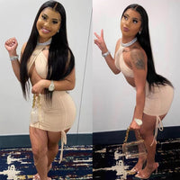 13x4 HD Transparent Straight Lace Frontal Wigs 12A Bob Wig