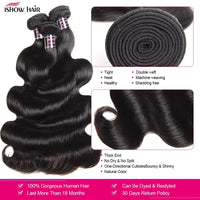 Ishow Body Wave Bundles Human Hair Brazilian Weaving Natural Black 1 3 4 Bundles Deal Virgin Hair 100% Human Hair Extensions
