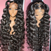 US WarehouseLoose Wave 13x4 HD Lace Front Wig 40 Inch Brazilian Curly Deep Wave 13x6 Lace Frontal Ship From US