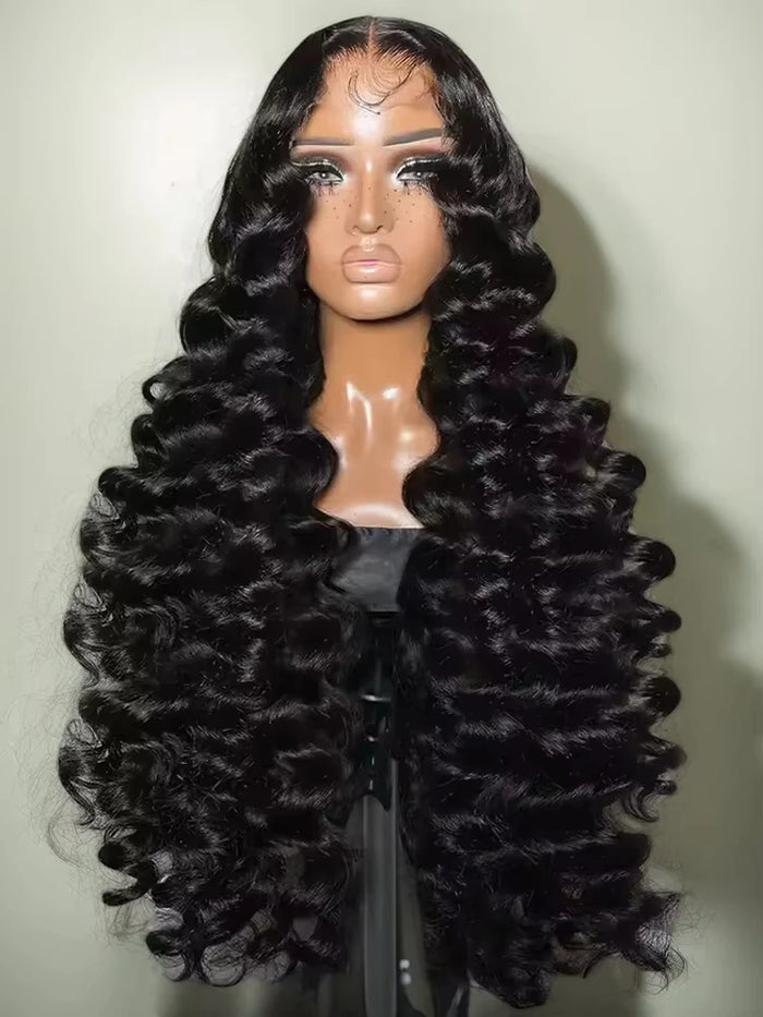 US WarehouseLoose Wave 13x4 HD Lace Front Wig 40 Inch Brazilian Curly Deep Wave 13x6 Lace Frontal Ship From US