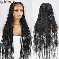 36 Inches Synthetic Lace Braided Wigs Butterfly Braids Lace Wig