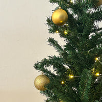 Green Artificial Christmas tree/with white needle leaves/with white snow, thin spruce leaf foam trees, shopping mall, window decoration, Christmas home decoration, 150/180cm