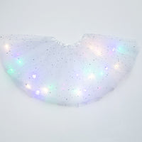 LED グローライトキッズガールズプリンセスチュチュスカート子供布ウェディングパーティーダンスミニスカート衣装コスプレ LED 服