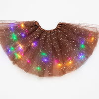 LED グローライトキッズガールズプリンセスチュチュスカート子供布ウェディングパーティーダンスミニスカート衣装コスプレ LED 服