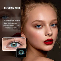 1 Pair Colored Contact Lens Yearly Natural Looking Cosmetic BIO