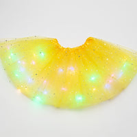 LED グローライトキッズガールズプリンセスチュチュスカート子供布ウェディングパーティーダンスミニスカート衣装コスプレ LED 服
