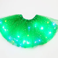 LED グローライトキッズガールズプリンセスチュチュスカート子供布ウェディングパーティーダンスミニスカート衣装コスプレ LED 服