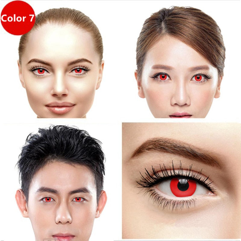 Cosplay Color Contact Lenses PURE Series Makeup Halloween Beauty Contact Lenses Eye Cosmetic Color Lens Eyes