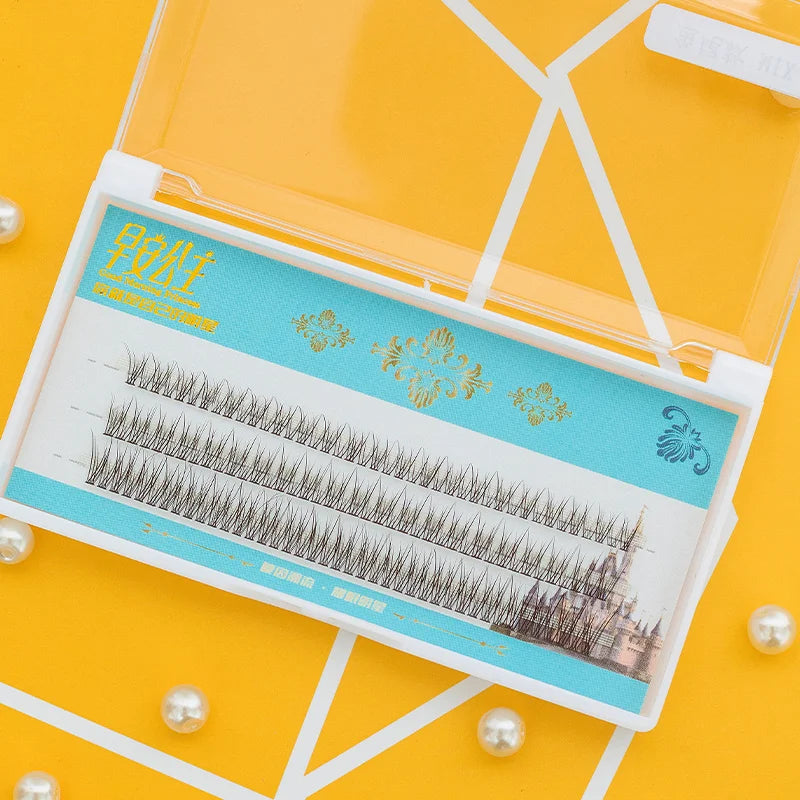 3 Rows Of False Eyeslashes Personal Eyelash Professional Makeup Individual Cluster EyeLashes Grafting Fake Eye Lash Extension