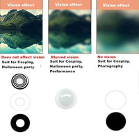 Cosplay Color Contact Lenses PURE Series Makeup Halloween Beauty Contact Lenses Eye Cosmetic Color Lens Eyes
