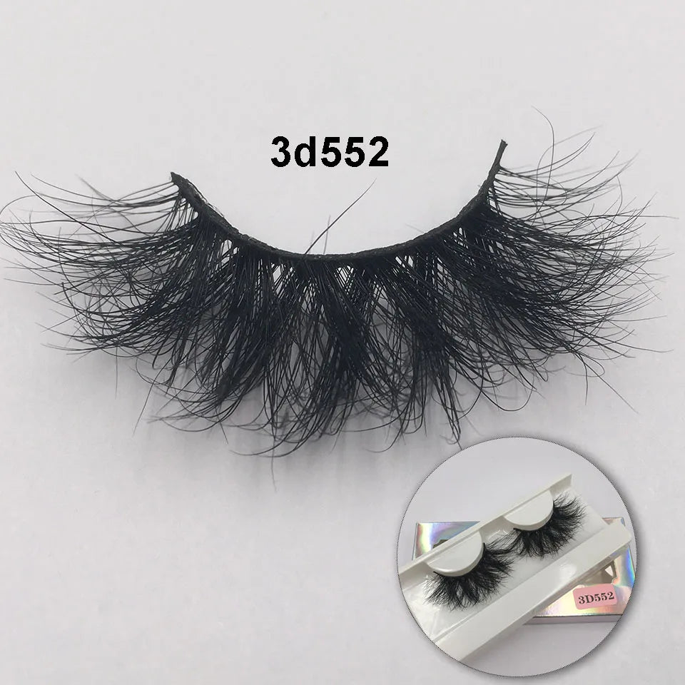 RED SIREN5/10/30/50 Fluffy Mink Eyelashes Wholesale Lashes with Box Soft Volume Natural Eyelasehs Makeup 3d Mink Lashes In Bulk