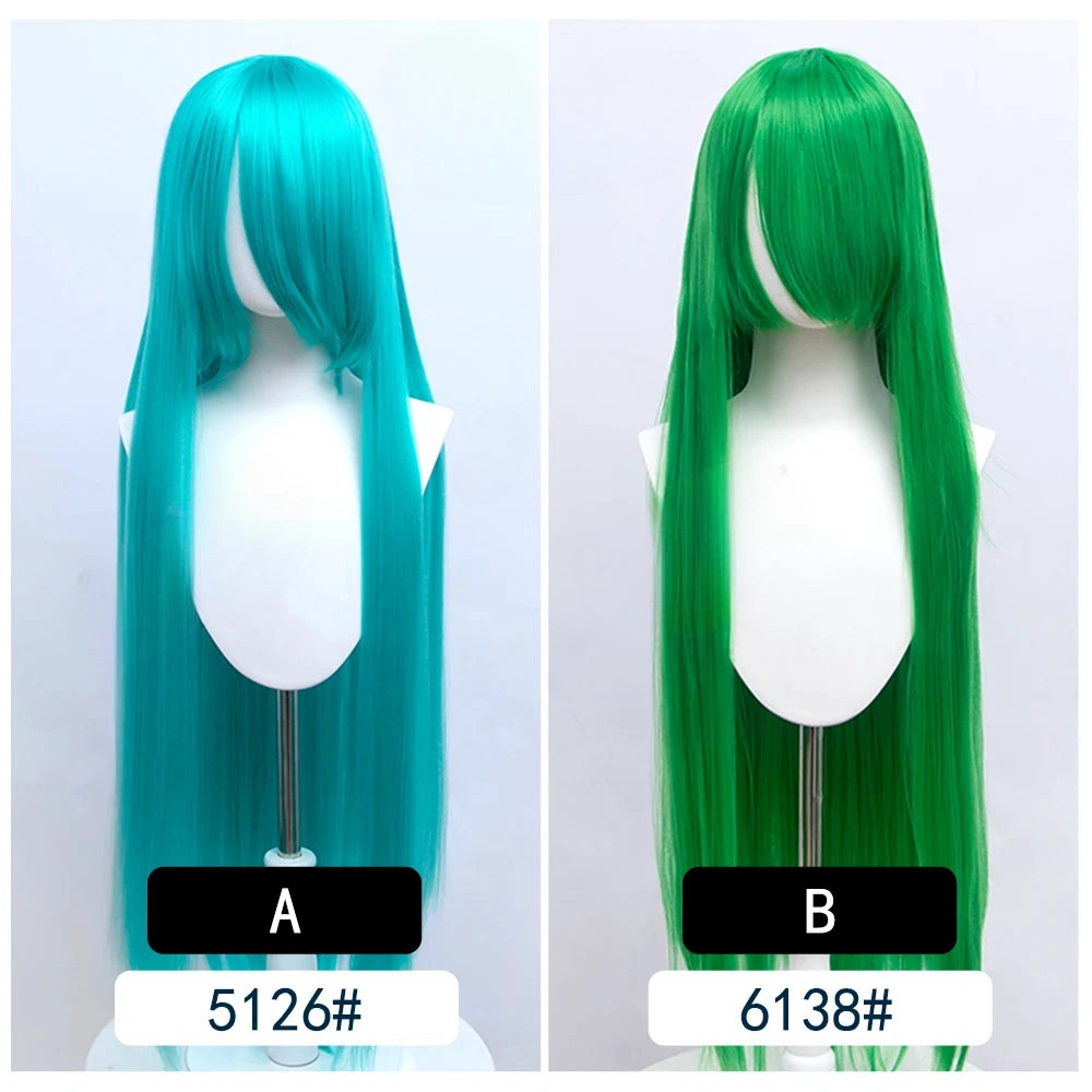 Cosplay Wig Long Fiber synthetic wig Anime Party wigs 44 color 100cm Colourful