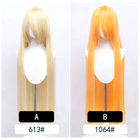 Cosplay Wig Long Fiber synthetic wig Anime Party wigs 44 color 100cm Colourful