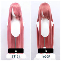 Cosplay Wig Long Fiber synthetic wig Anime Party wigs 44 color 100cm Colourful