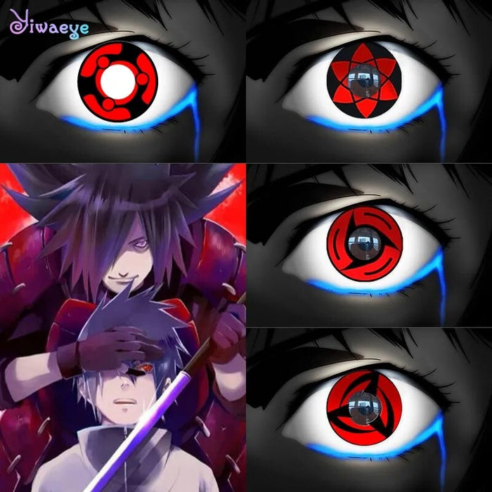 Cosplay Sasuke Eye Colored Contact Lenses Hallowen Lens Makeup