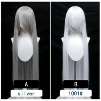 Cosplay Wig Long Fiber synthetic wig Anime Party wigs 44 color 100cm Colourful