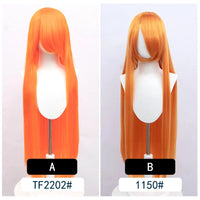 Cosplay Wig Long Fiber synthetic wig Anime Party wigs 44 color 100cm Colourful