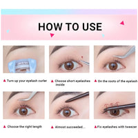 3 Rows Of False Eyeslashes Personal Eyelash Professional Makeup Individual Cluster EyeLashes Grafting Fake Eye Lash Extension