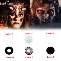 Cosplay Color Contact Lenses PURE Series Makeup Halloween Beauty Contact Lenses Eye Cosmetic Color Lens Eyes