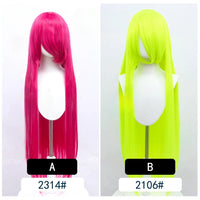 Cosplay Wig Long Fiber synthetic wig Anime Party wigs 44 color 100cm Colourful
