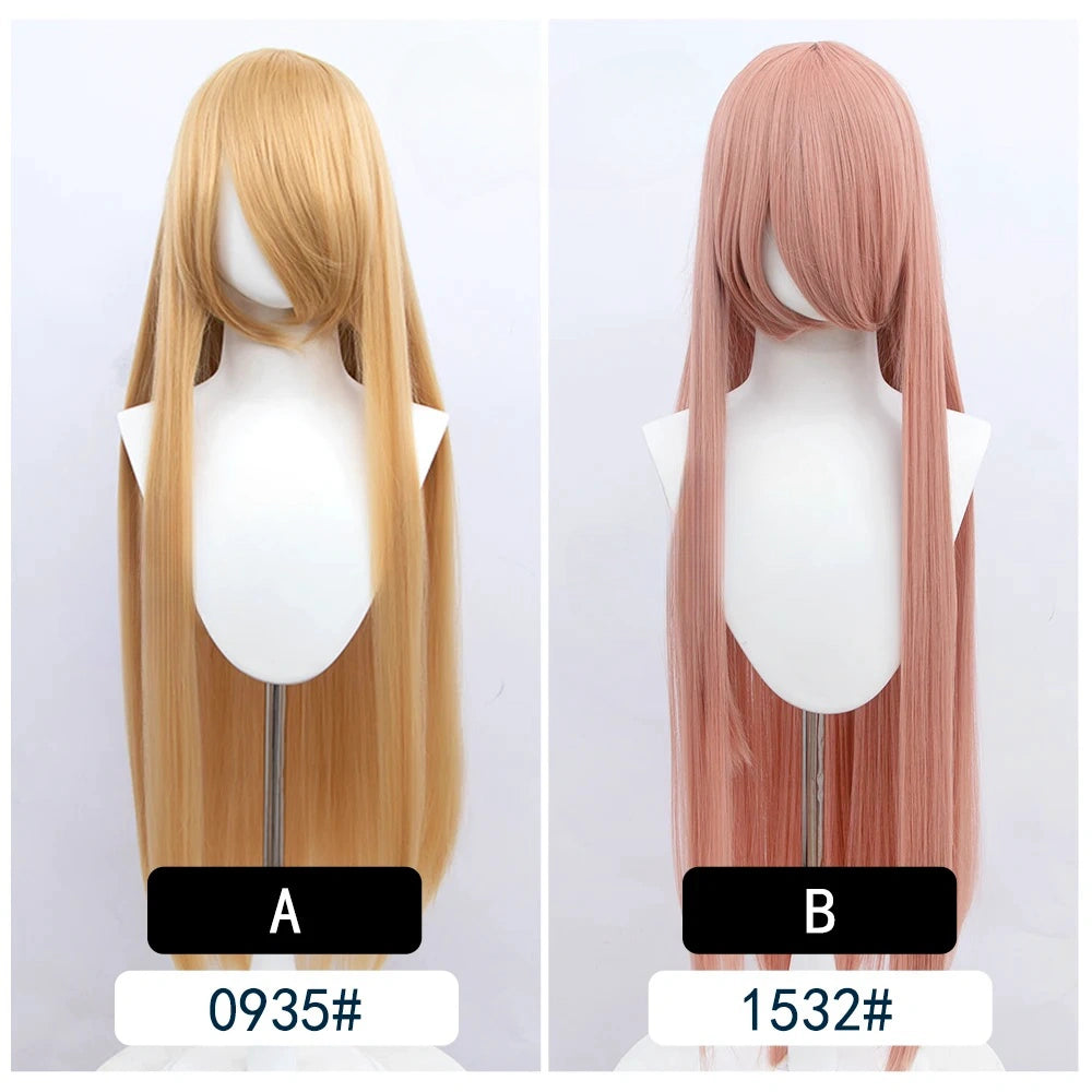 Cosplay Wig Long Fiber synthetic wig Anime Party wigs 44 color 100cm Colourful