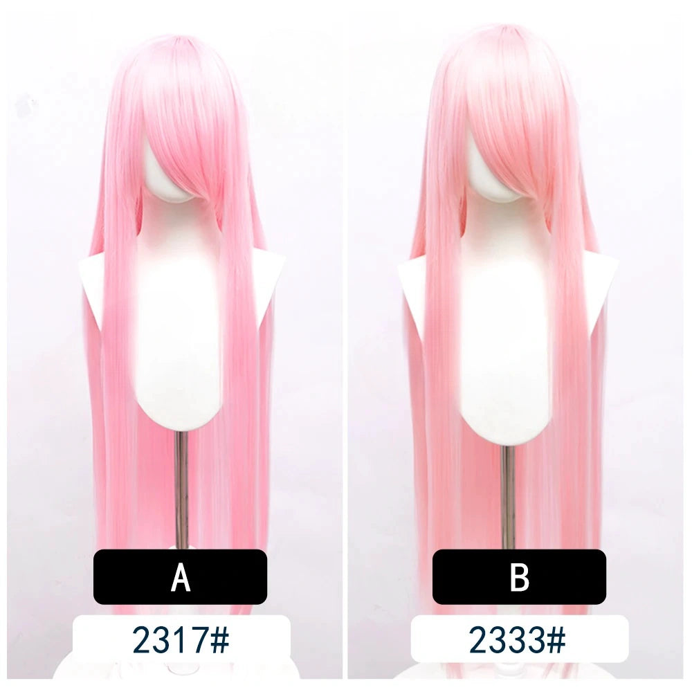 Cosplay Wig Long Fiber synthetic wig Anime Party wigs 44 color 100cm Colourful