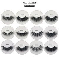 RED SIREN5/10/30/50 Fluffy Mink Eyelashes Wholesale Lashes with Box Soft Volume Natural Eyelasehs Makeup 3d Mink Lashes In Bulk