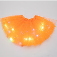 LED グローライトキッズガールズプリンセスチュチュスカート子供布ウェディングパーティーダンスミニスカート衣装コスプレ LED 服