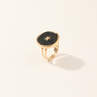 New Fashion Necklace Alloy Drop Oil Love Heart Moon Lightning Necklaces Elegant Cute Round Party Gift Jewelry For Women