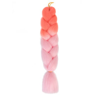 Jumbo Braiding Hair 24inch 100g 2Tone Synthetic Hair Extension Soft Light Yaki High Quality Material Ombre Crochet Braiding Hair