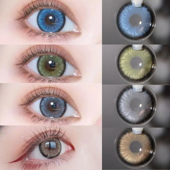 Colored Lenses UYAAI 2Pcs Natural Eye Color Lens Contact LensesEyes Contacts