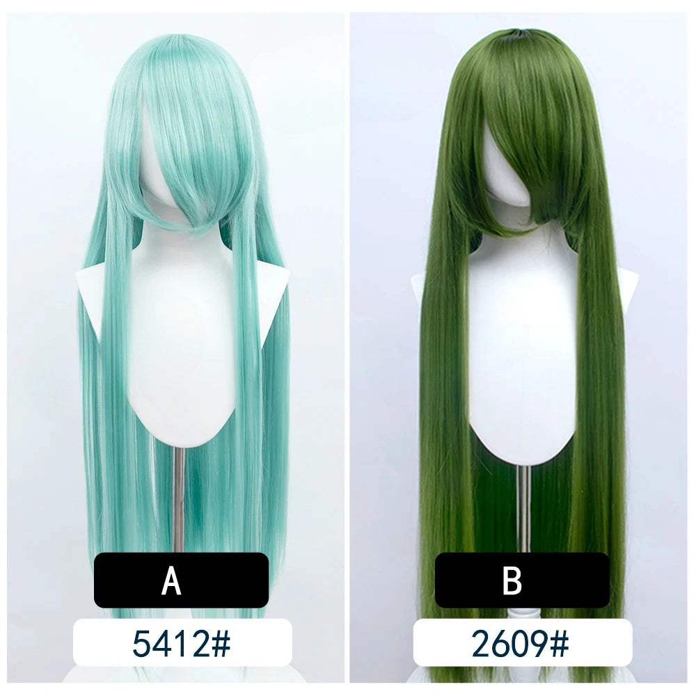 Cosplay Wig Long Fiber synthetic wig Anime Party wigs 44 color 100cm Colourful