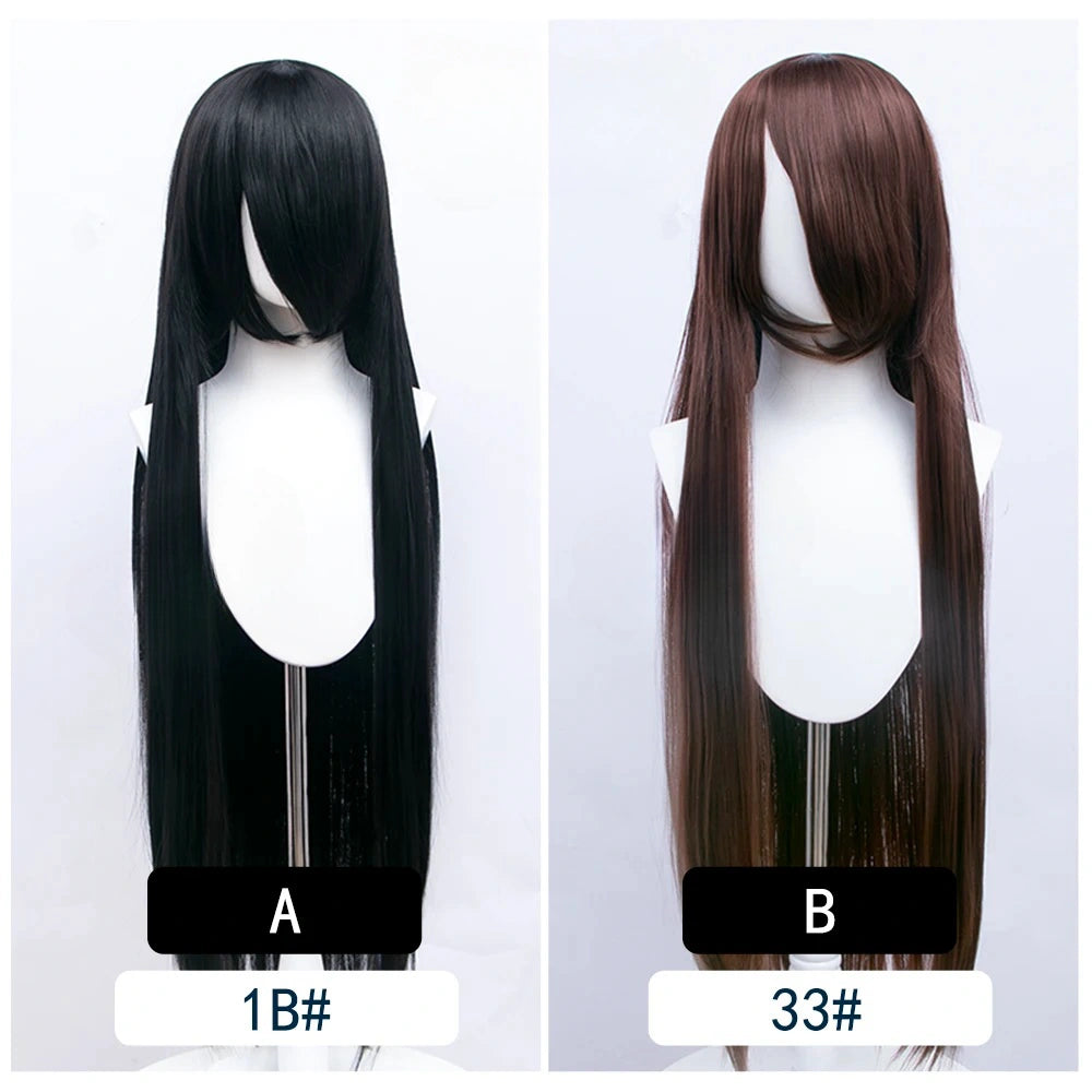 Cosplay Wig Long Fiber synthetic wig Anime Party wigs 44 color 100cm Colourful