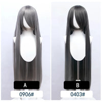 Cosplay Wig Long Fiber synthetic wig Anime Party wigs 44 color 100cm Colourful