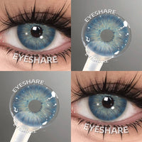 EYESHARE Colored Contact Lenses for Eyes 1 Pair Natural Look Blue Lenses Fashion Contact Lenses Blue Eye Lenses Beauty Makeup