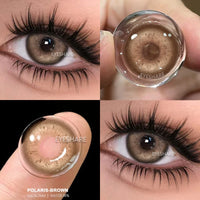 EYESHARE 1pair Colored Contact Lenses for Eyes Natural Brown Contact Blue Eyes Lenses Gray Contacts Yearly Green Pupils