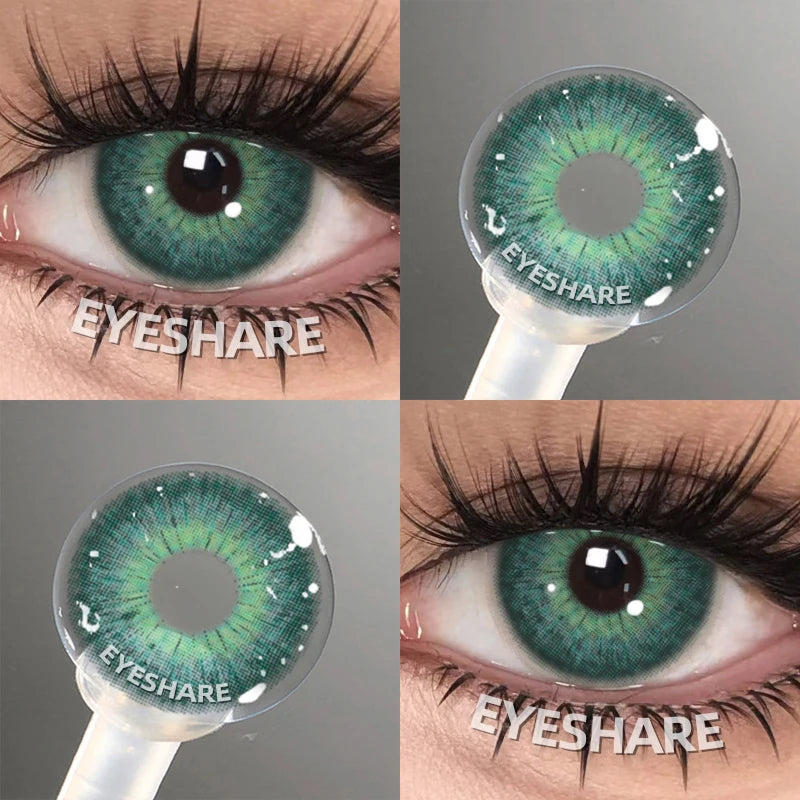 EYESHARE Colored Contact Lenses for Eyes 1 Pair Natural Look Blue Lenses Fashion Contact Lenses Blue Eye Lenses Beauty Makeup