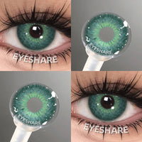 EYESHARE Colored Contact Lenses for Eyes 1 Pair Natural Look Blue Lenses Fashion Contact Lenses Blue Eye Lenses Beauty Makeup