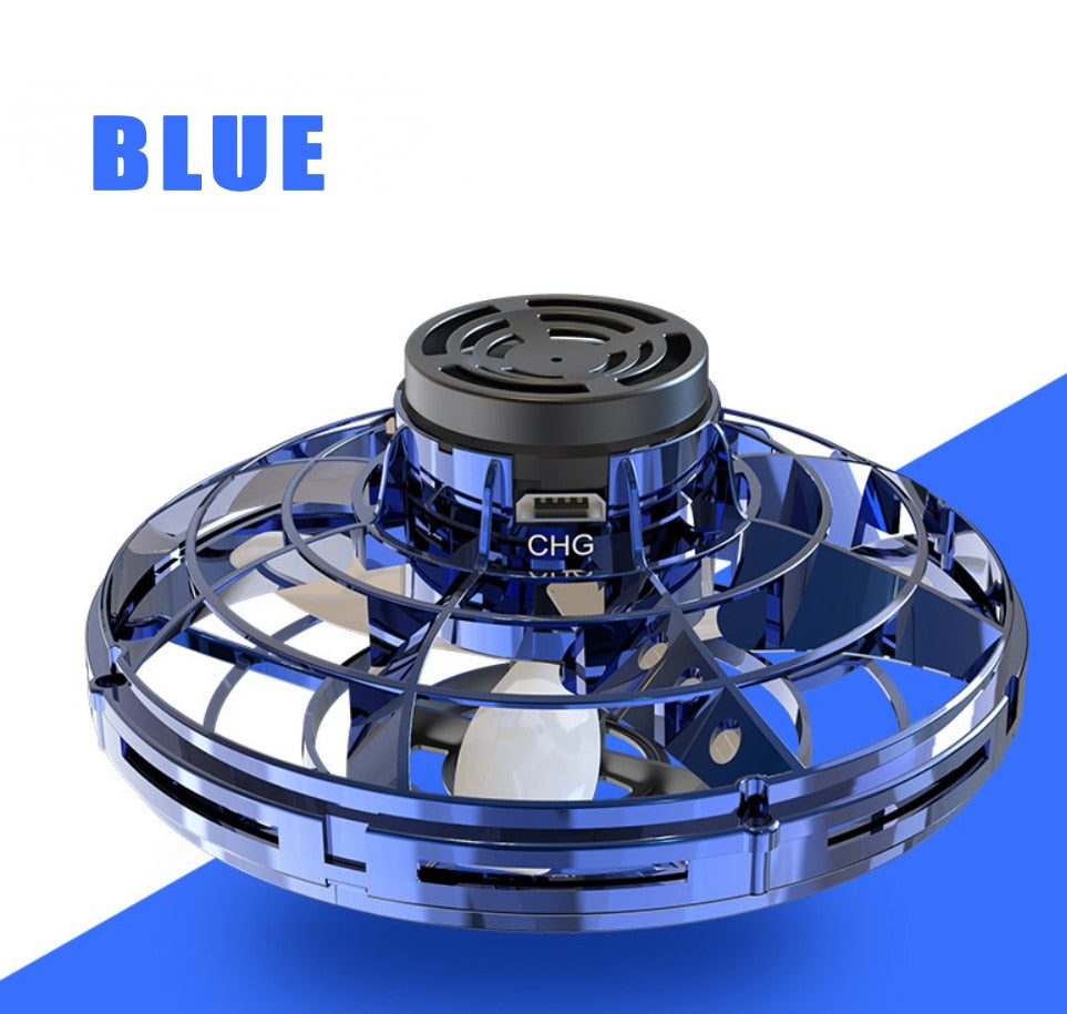 Fidget Spinner Mini Drone LED UFO Type Flying Helicopter Spinner