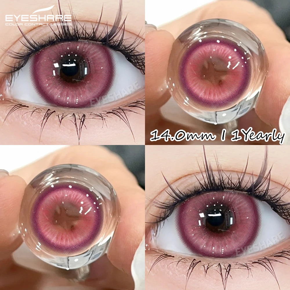 EYESHARE Cosplay Color Contact Lenses Anime Pink Beauty Contact Spring New Style Makeup Red Blue Lenses Yearly Halloween Contact