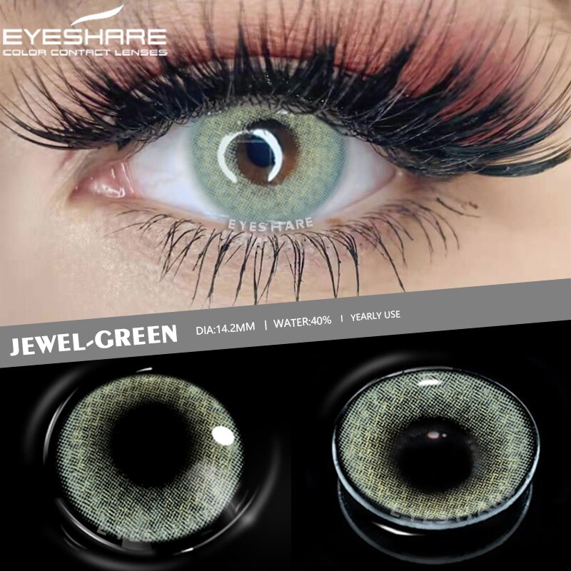 EYESHARE Eye Contacts 1pair YUCCA Series Gray Color Lenses Colored Contact Lens Beauty Eyes Cosmetic Eyecontact Contactlen