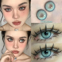 Blue Contact Lenses Myopia Pupils With Diopters Fashion Lenses for Eyes Color Lenses Prescription Lenses OVO