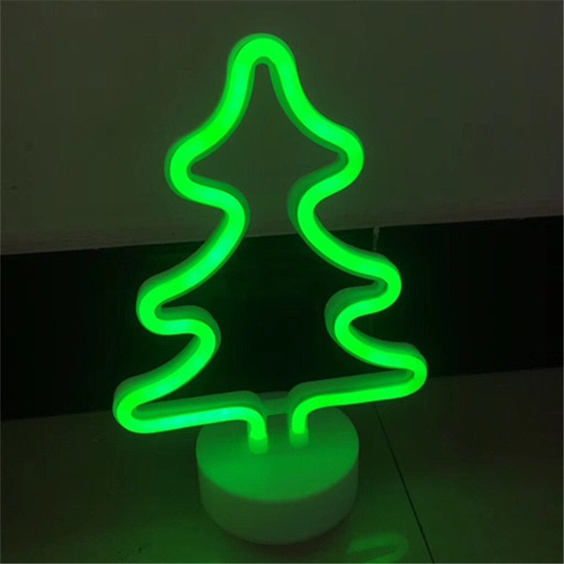 レインボーユニコーンネオン Led ナイトランプ女の子の寝室暖かい夜の光ルーム装飾 3d アクリルテーブルデスクランプギフト