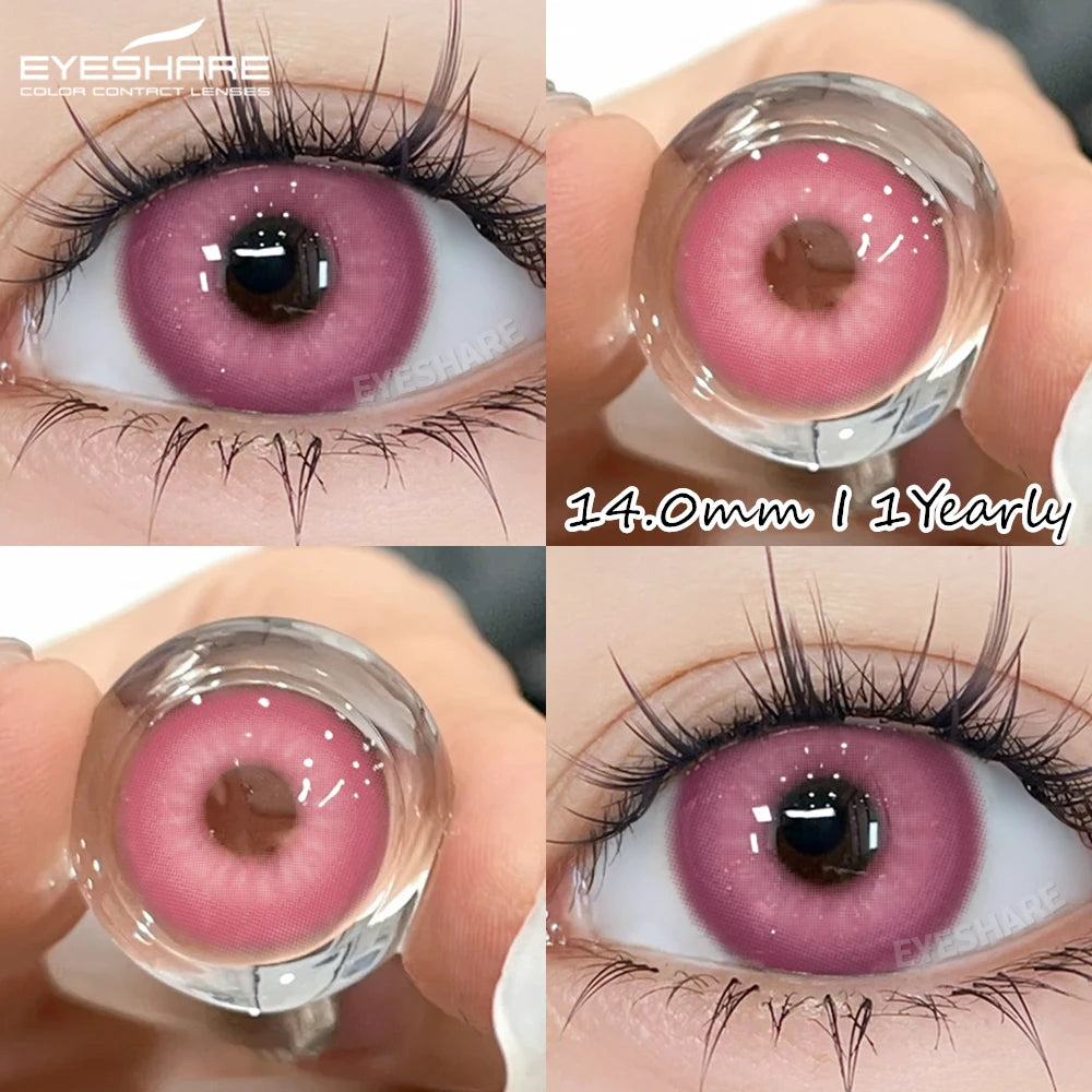 EYESHARE Cosplay Color Contact Lenses Anime Pink Beauty Contact Spring New Style Makeup Red Blue Lenses Yearly Halloween Contact