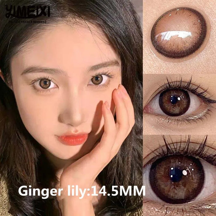 YIMEIXI 2pcs Korean Contact Lenses for Eyes Prescription High Quality Eyes Blue Colored Contacts Beautiful Pupil Fast Shipping