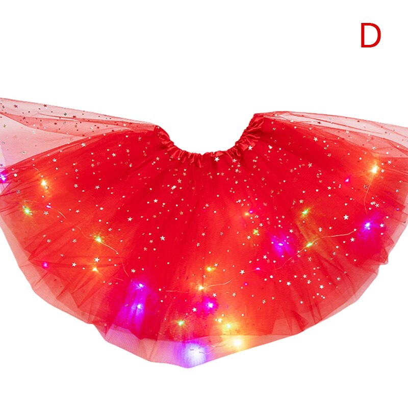 LED グローライトチュチュスカート妖精衣装ガールキッズライトアップスカート結婚式誕生日パーティー 30 センチメートルコスプレプリンセスチュチュスカート