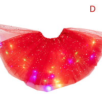 LED グローライトチュチュスカート妖精衣装ガールキッズライトアップスカート結婚式誕生日パーティー 30 センチメートルコスプレプリンセスチュチュスカート