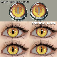 EYESHARE 1 Pair Halloween Colored Contact Lenses for Eyes Cosplay White Crazy Contact Lenses Anime Blue Eye Lenses Black Lenses