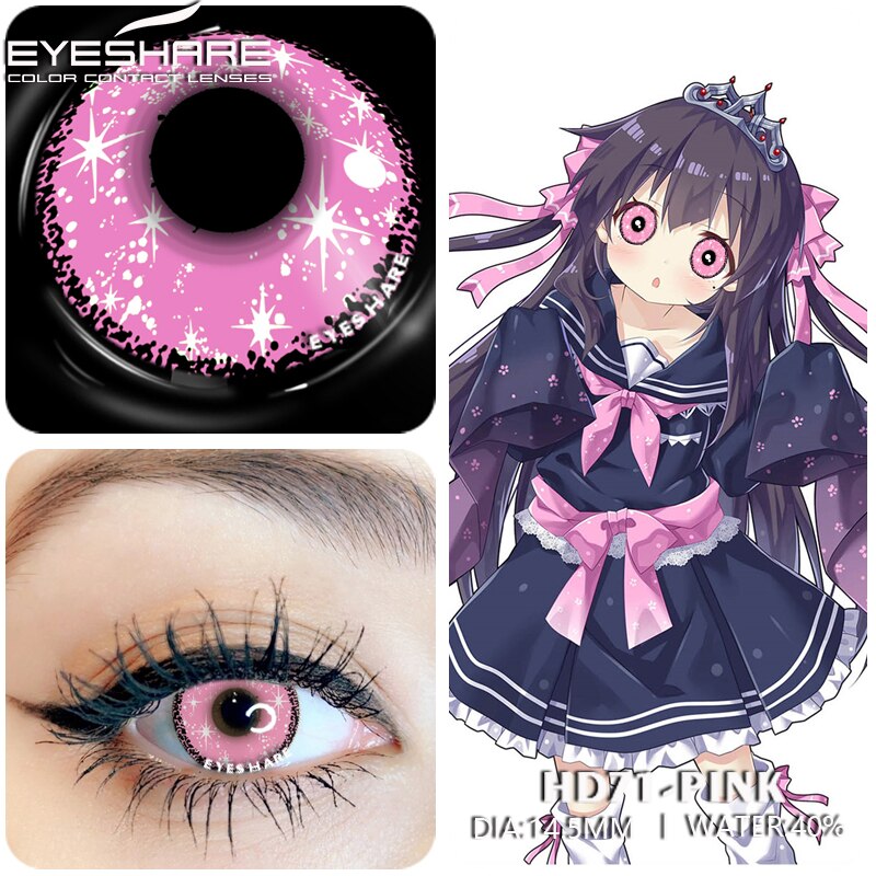 Color Cosplay Contact Lenses Halloween Yearly Eyes
